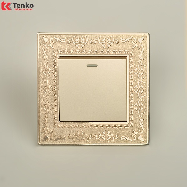 Công Tắc Mặt Vuông Tân Cổ Điển Tenko TK-F88