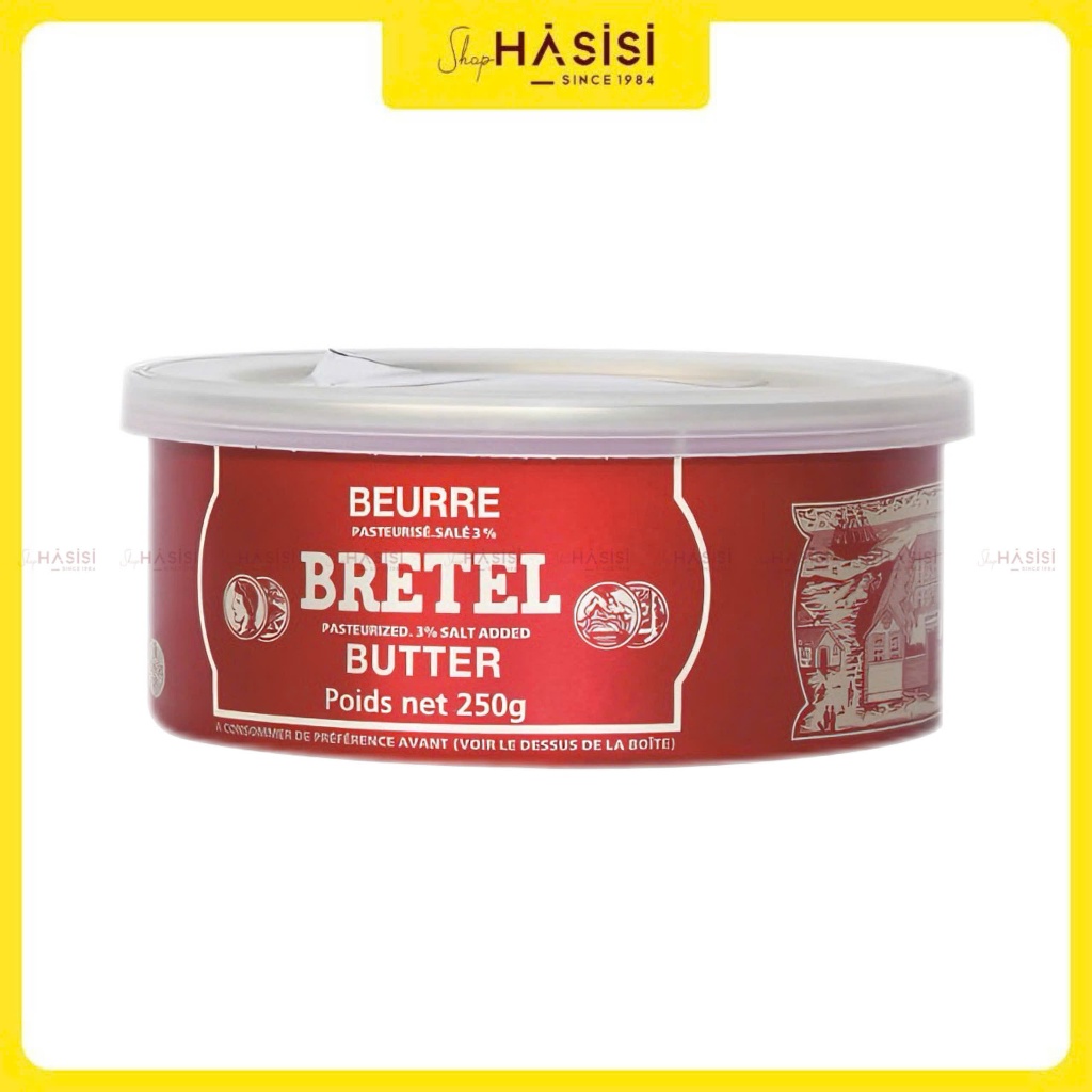 Bơ Đồng Tiền Pháp BRETEL - Pasteurized 3% Salt Added Butter 250g