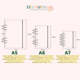 PLANNER NHỰA CỨNG A4/B5/A5/A6/A7