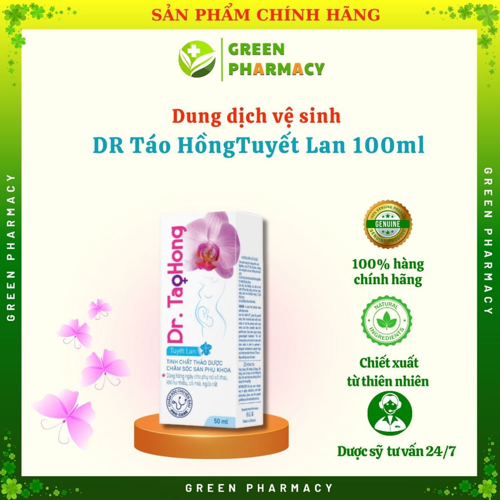 Dung dịch vệ sinh phụ nữ DR. Táo hồng Tuyết Lan 50ml (dạng xịt)