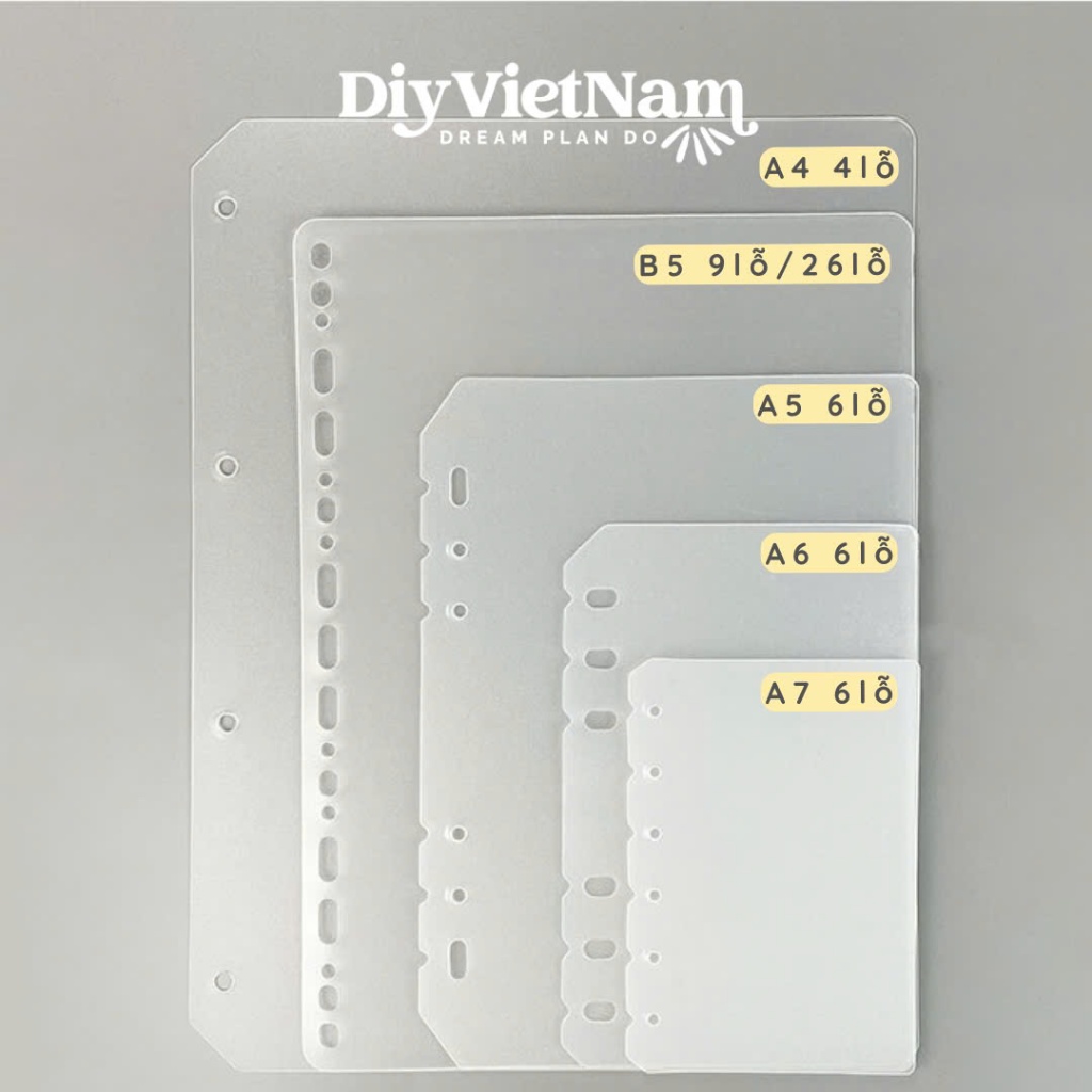BÌA PHÂN SỔ VÀ GIẤY A4/B5/A5/A6