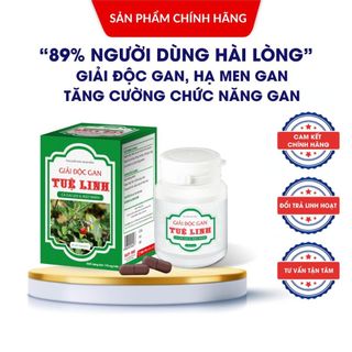 ✅Giải Độc Gan Tuệ Linh  Chính hãng  Giải độc gan hạ men gan hỗ trợ viêm gan virus xơ gan - Hộp 60 viên 