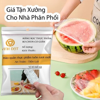 Size TO Màng Bọc Thực Phẩm Bo Chun Co Giãn 46cm - 43cm Túi Rút 100 Chiếc Vinh Đạt
