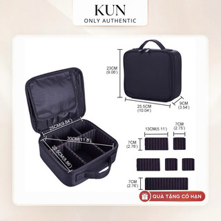  Cốp trang điểm cá nhân chia ngăn nhỏ gọn,tiện lợi,cốp đựng mỹ phẩm KUN011 
