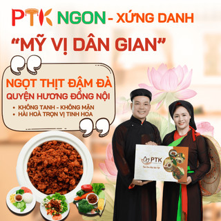 Thịt Xào Mắm Ruốc PTK Chuẩn ISO, OCOP - Đặc Sản Việt Nam - Túi 500gr - Thịt Xào Mắm Ruốc Ngon