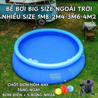 Bể Bơi Cho Bé Phao Bơi Trẻ Em Hồ Bơi Gia Đình Chống Trượt, Dày Dặn, Dễ Bơm Hơi, Đủ Size, An Toàn
