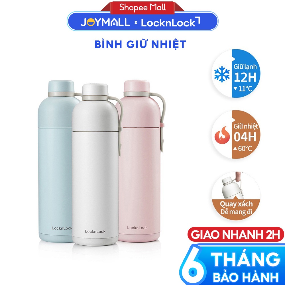 Bình giữ nhiệt LocknLock Belt Bottle LHC4267 490ml - Hàng chính hãng, thép không gỉ - JoyMall | BigBuy360 - bigbuy360.vn