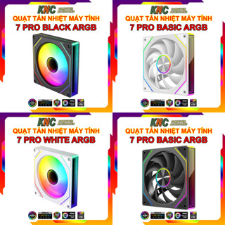  Quạt Tản Nhiệt Fan Led 5v ARGB 7 Pro 12cm Gương Vô Cực Đồng Bộ Mainboard - Hub Led Đuổi 