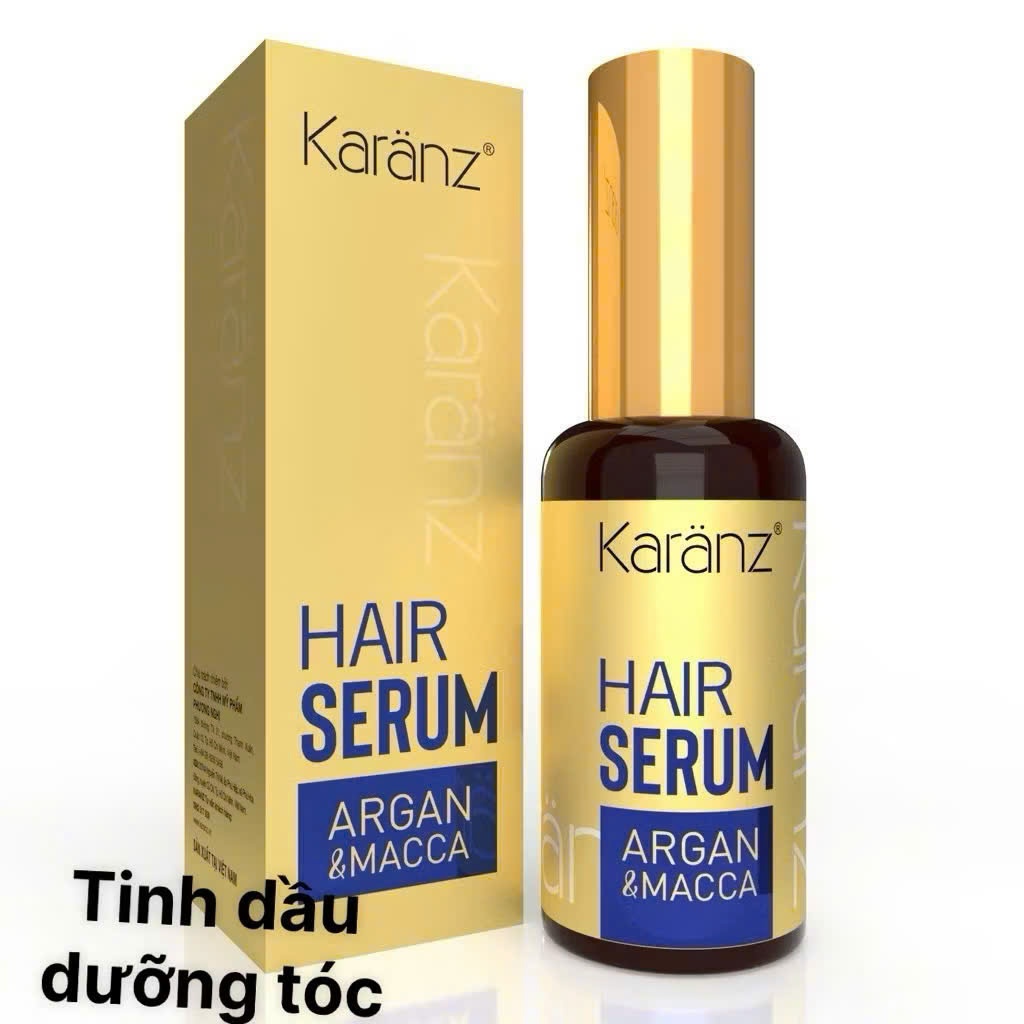 Tinh dầu -Serum dưỡng tóc cao cấp Argan & Macca dưỡng tóc, ngăn rụng do gãy Karanz-Hair serum Argan 