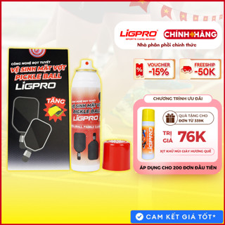  Chai xịt vệ sinh mặt vợt Pickleball LIGPRO 200ml TẶNG KHĂN chuyên dụng bảo quản các loại vợt 