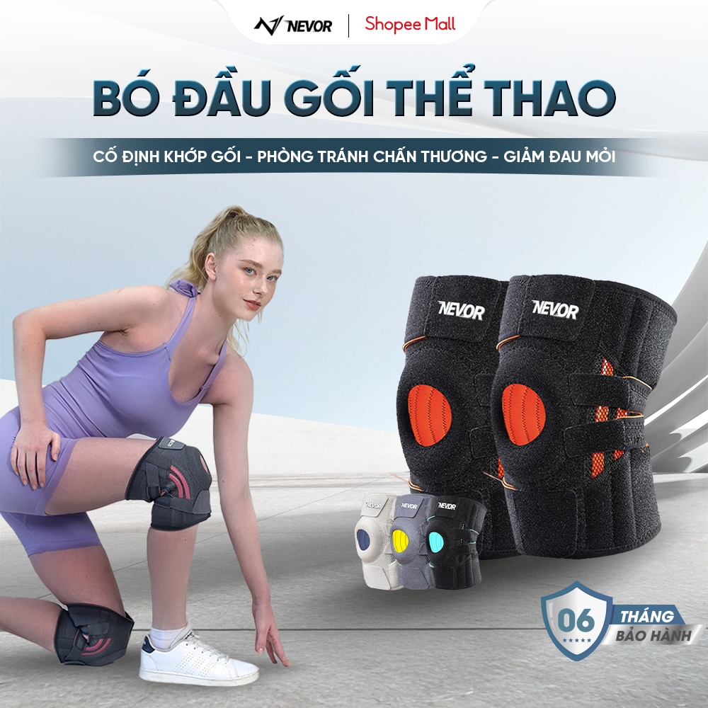 Bó Gối Thể Thao Cao Cấp Nevor BDG12 Hỗ Trợ Bảo Vệ Dây Chằng, Phục Hồi Chấn…