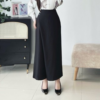 Quần Ống Rộng CCHAT Dáng Suông Giả Váy Violet Chất Liệu Tuytsi Cao Cấp 15QDS2036ST