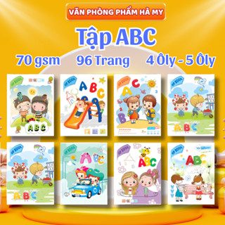 Combo 10 quyển Tập Vở Học Sinh ABC 96 Trang A5 Giấy 70Gsm Giấy láng mịn, viết êm tay