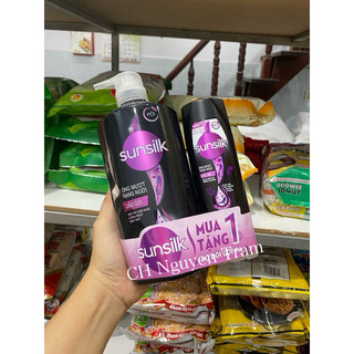 Dầu gội Sunsilk chai 650g( kèm chai gội / xả 140g)