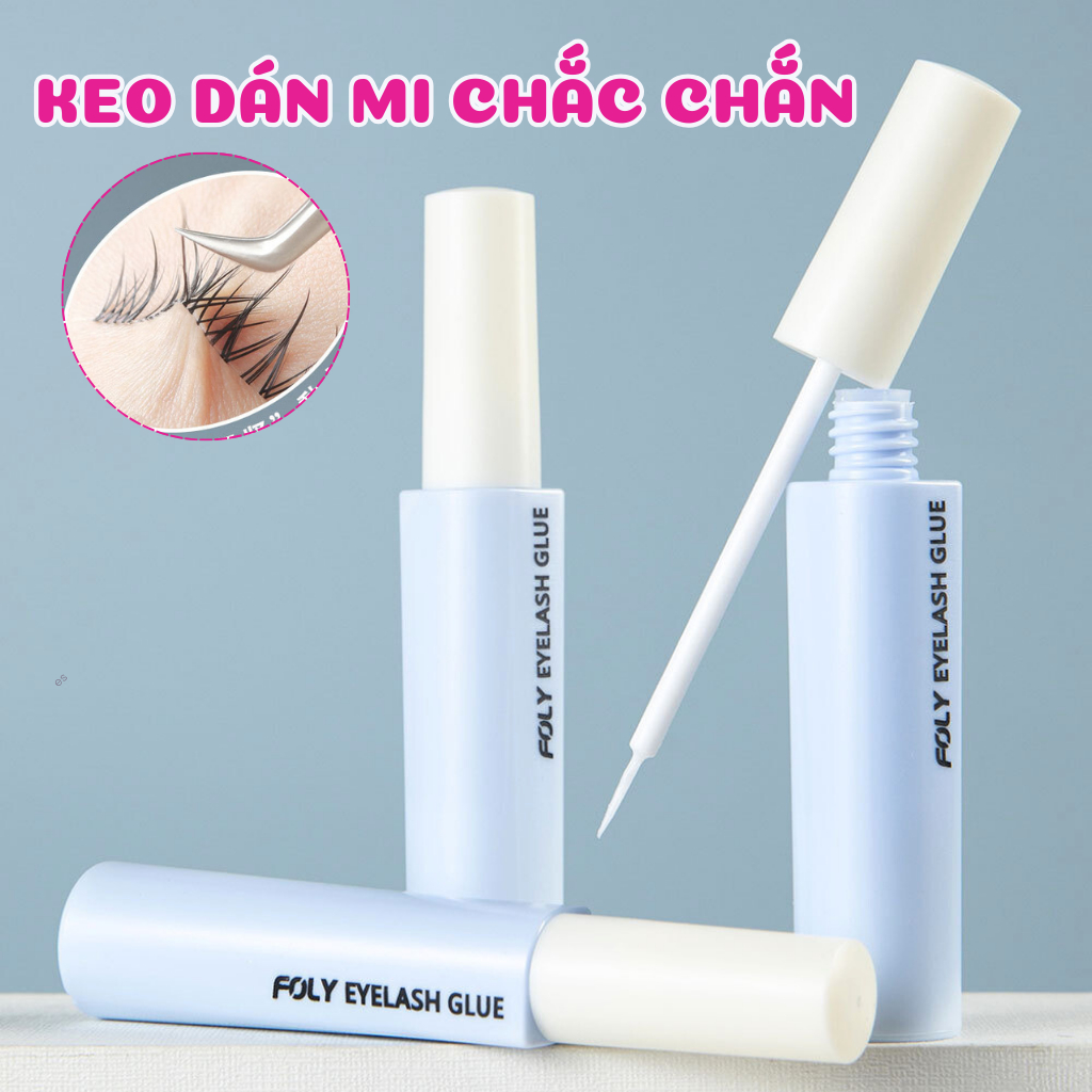 Keo Dán Mi Giả FOLY 5ml Dán Chắc Nhanh Khô Độ Bền 8-12 Giờ