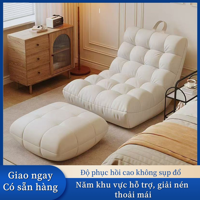 (Giao hàng trong ngày)Ghế lưng đơn Người Lười Sofa Ghế da giả có thể ngủ tatami , Phù Hợp Cho Phòng Khách Ban Công Phòng | BigBuy360 - bigbuy360.vn