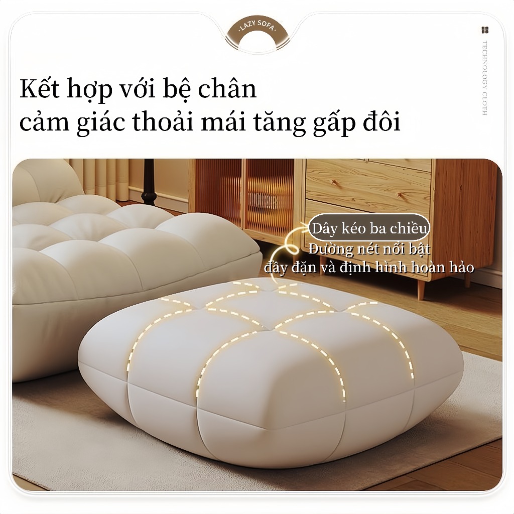 (Giao hàng trong ngày)Ghế lưng đơn Người Lười Sofa Ghế da giả có thể ngủ tatami , Phù Hợp Cho Phòng Khách Ban Công Phòng | BigBuy360 - bigbuy360.vn