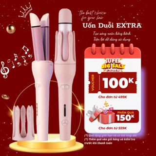 Máy Uốn Tóc Tự Động  EXTRA Bản Nâng Cấp 2 Trong 1 Uốn Xoăn Ép Duỗi Tóc, Máy Uốn Xoăn Tạo Kiểu Tóc Đa Năng