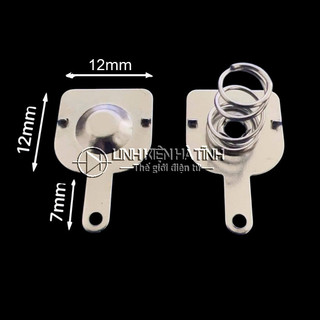   loại bo cạnh  Túi 50 bộ Lò xo pin micro đế pin micro chân pin micro thép không gỉ 12*12mm LKTT 