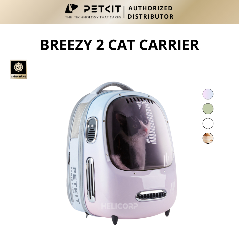 Balo Cho Thú Cưng, Balo Cho Mèo Phi Hành Gia Cao Cấp Petkit Breezy