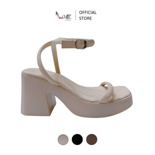 LOVIIECORNER - GIÀY CAO GÓT ĐẾ XUỒNG - SANDAL NỮ ĐẾ BẰNG PU LOLITA - GIÀY CAO GÓT ĐÚP CAO NỮ TÍNH G240131