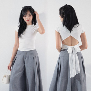 Seleen, Áo thun cổ cao lưng chéo buộc dây, WT0156