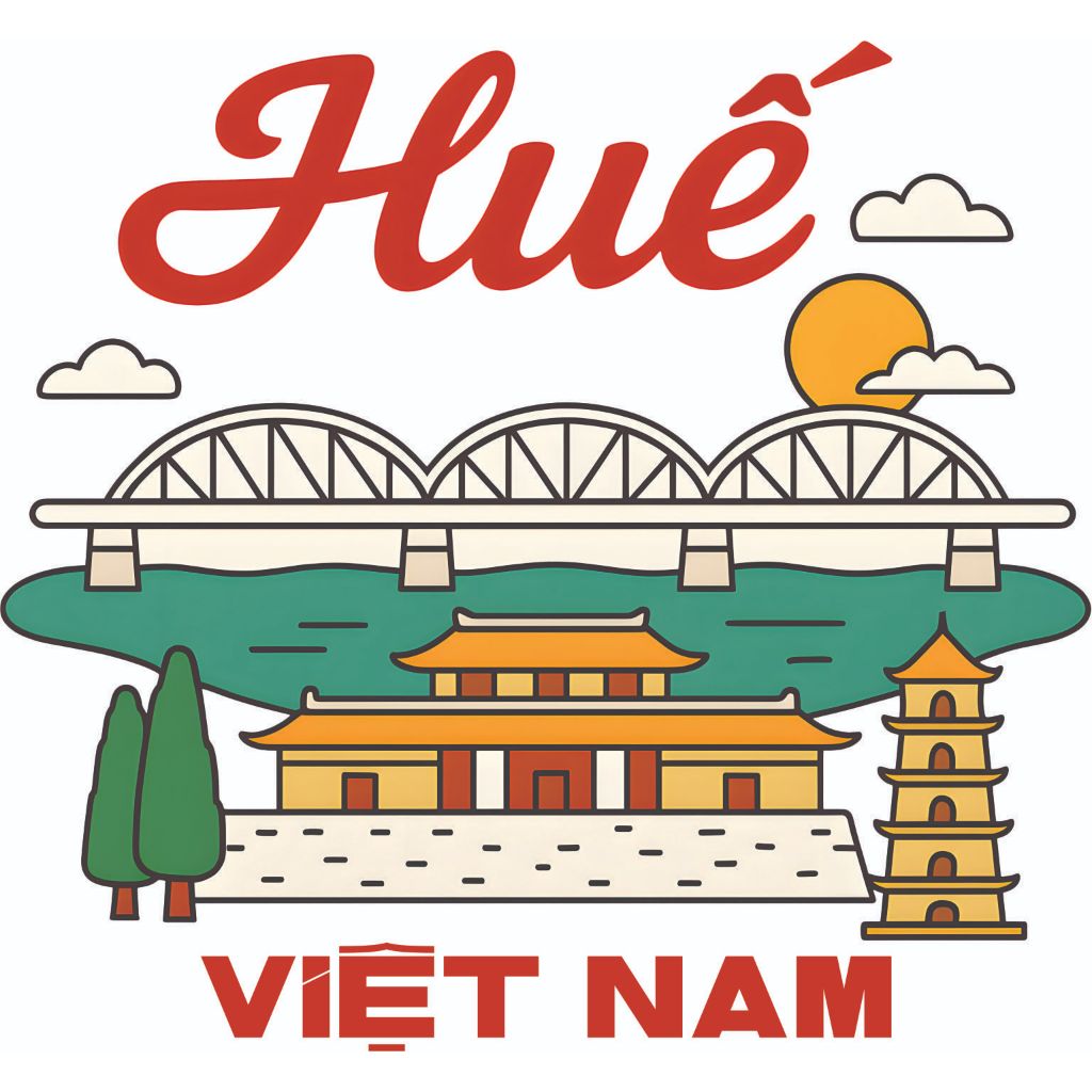Hình in nhiệt Huế – dịu dàng & mơ mộng, nhẹ nhàng mặc đẹp, địa danh HUẾ ủi áo du lịch, team building