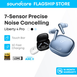  soundcore Liberty 4 Pro Tai nghe không dây chống ồn Anker Hi-Fi cấp độ phòng th 6 sound sensors A3954 