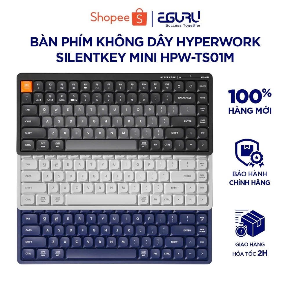 Bàn phím không dây HyperWork SilentKey Mini | TS01M