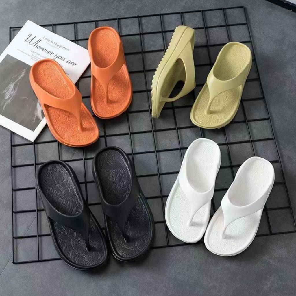 ZepXinh.Store Dép Tông Chiếc Lá Chạy Bộ Unisex, Dép Xỏ Ngón Nam Nữ Đế Cao 4cm Chống Trơn Trượt 35-44