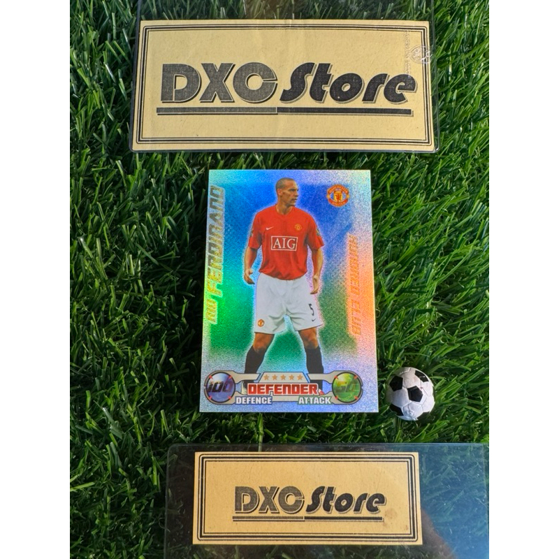 [ CHÍNH HÃNG ] - HUNDRED CLUB - TOPPS MATCH ATTAX EPL 2008/2009 - RIO FERDINAND (MANCHESTER UNITED)(