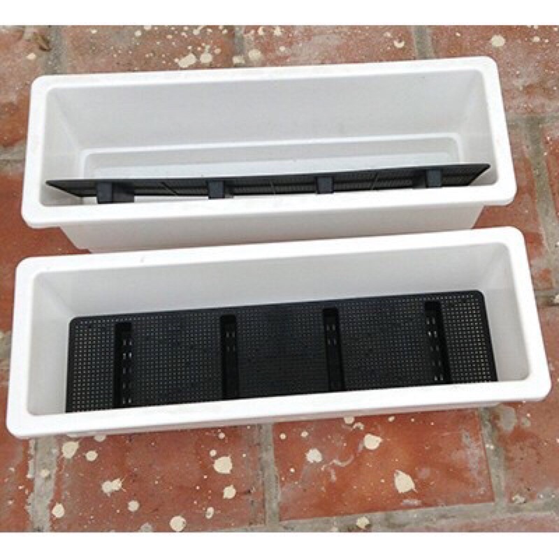 COMBO 5 Chậu Nhựa Dài Thông Minh Size 48x20x16cm - chậu nhựa hình chữ nhật trồng cây