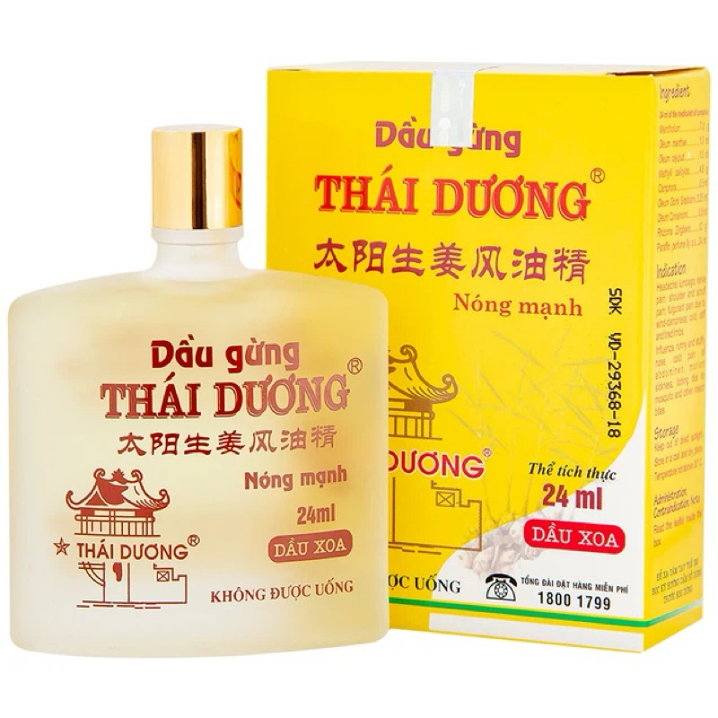 DẦU GỪNG THÁI DƯƠNG chai 24ml