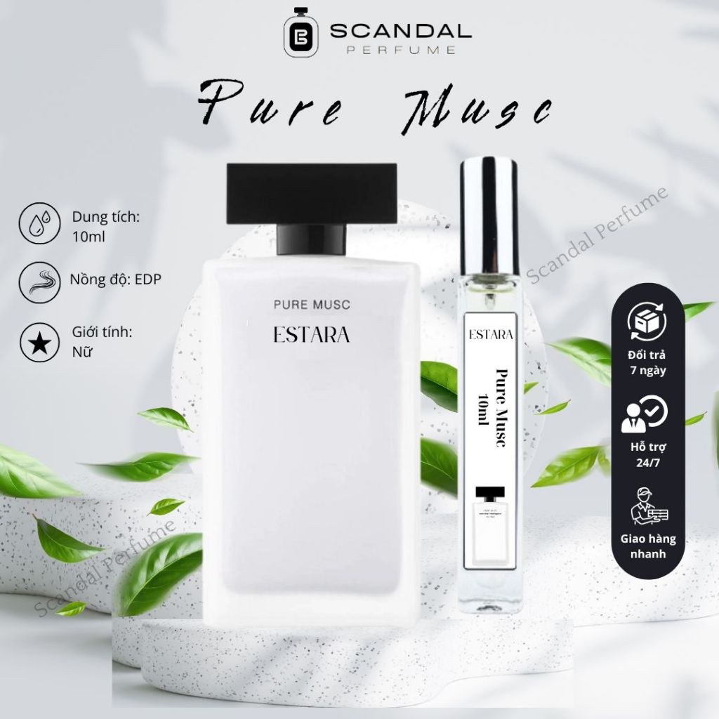 Nước hoa nữ Nar Trắng Pure Musc ESTARA, nước hoa chiết 10ml thanh lịch - Kilian.perfume