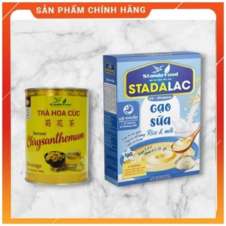 Trà hoa cúc dễ ngũ - combo trà hoa cúc 400g + bột ăn dặm gạo sữa 250g khởi đầu cho bé từ 4M.