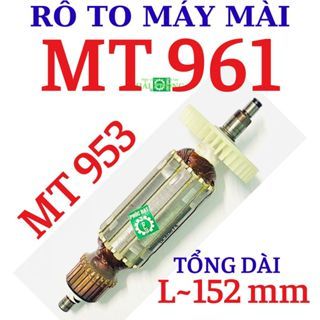 Rô to máy mài Ma.ktec mod.MT961 -MT953 - 220V.  Stator , Bánh Răng ,Chổi Than, Vòng Bi Bạc đạn