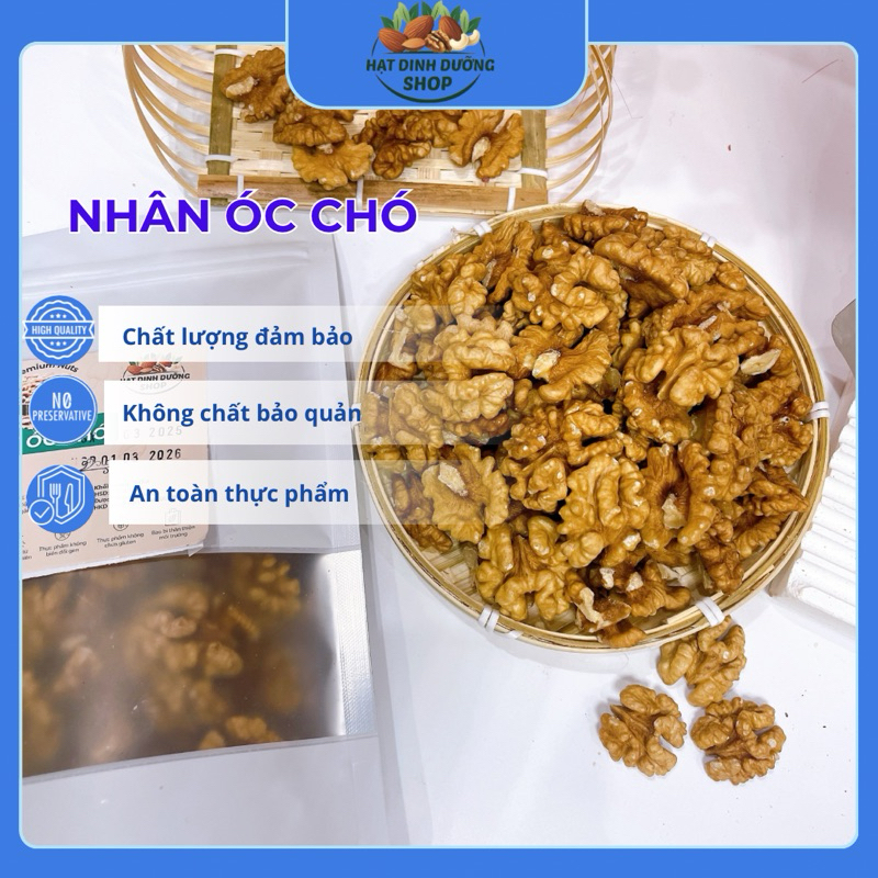 1Kg Nhân Óc Chó Mỹ Loại 1 – Ăn Vặt, Làm Sữa
