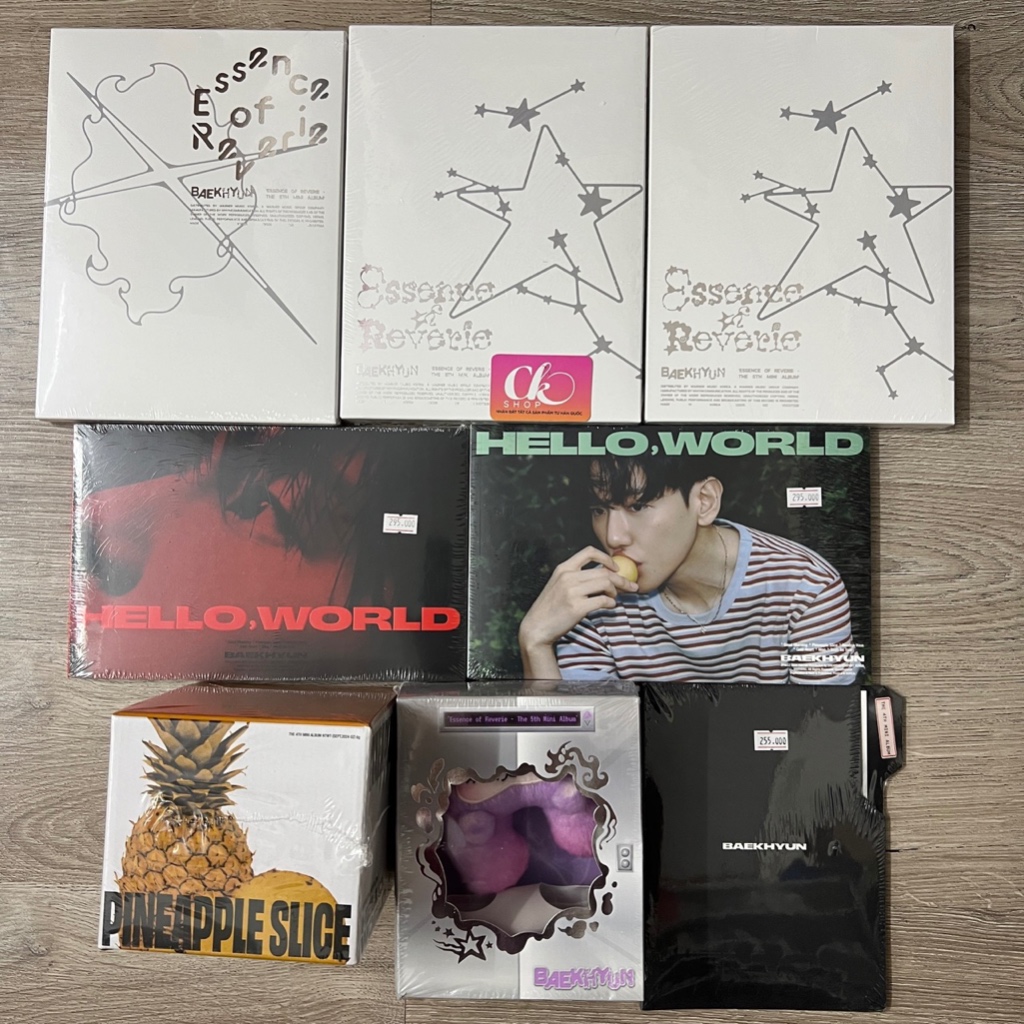 Bộ ảnh ALBUM BAEKHYUN - Essence of Reverie HELLO WORLD có sẵn
