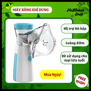 Máy xông mũi họng khí dung cầm tay công nghệ Nhật Bản nhỏ gọn tiện lợi