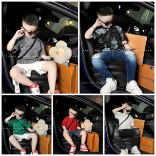  áo phông bé trai wash loang phối hoạ tiết E0 Vj in nổi cao cấp_ áo thun bé trai hoạ tiết vân nổi siêu đẹp_ 7605 