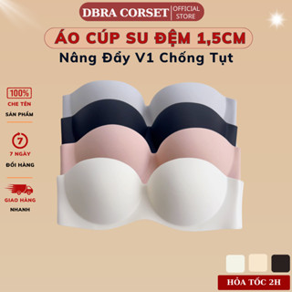Áo Cúp Ngực Dbra Corset Đúc Su 1,5cm Chống Tụt Không Dây Nâng Đẩy Ngực Tự Nhiên AV.72