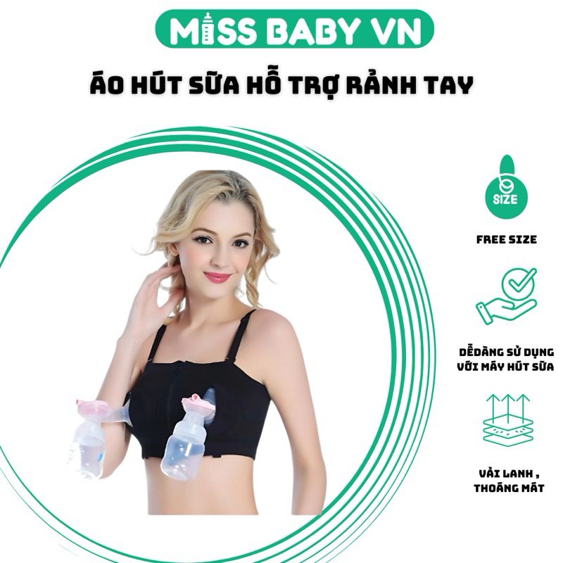 Áo hút sữa rảnh tay có dây tặng kèm