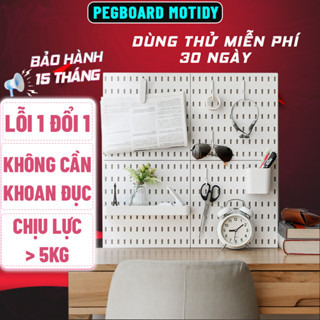 Bảng Pegboard Treo Đồ Gắn Tường,Kệ Decor Để Đồ Bàn Học Setup Bàn Làm Việc,Bảng Lỗ Trang Trí Dercor Tường, DIY Desk Decor