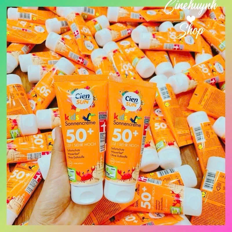 Kem chống nắng Cien Sun for kids 50+ hàng nội địa Đức