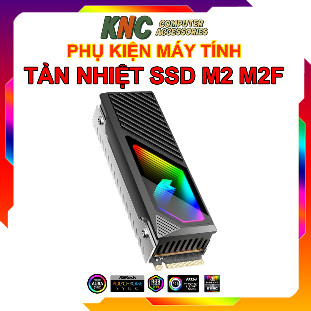 Tản Nhiệt SSD M2 NVME Coolmoon Aosor M2-F Led 5v ARGB Đồng Bộ Mainboard Hub - Hàng Fullbox