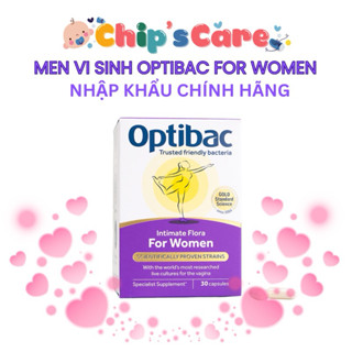 Optibac Tím men vi sinh phụ khoa chính hãng cho phụ nữ