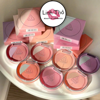   AUTH  Phấn Má Hồng Kèm Bắt Sáng 3CE Blushlighter Lazy Talk - Slick - What If 