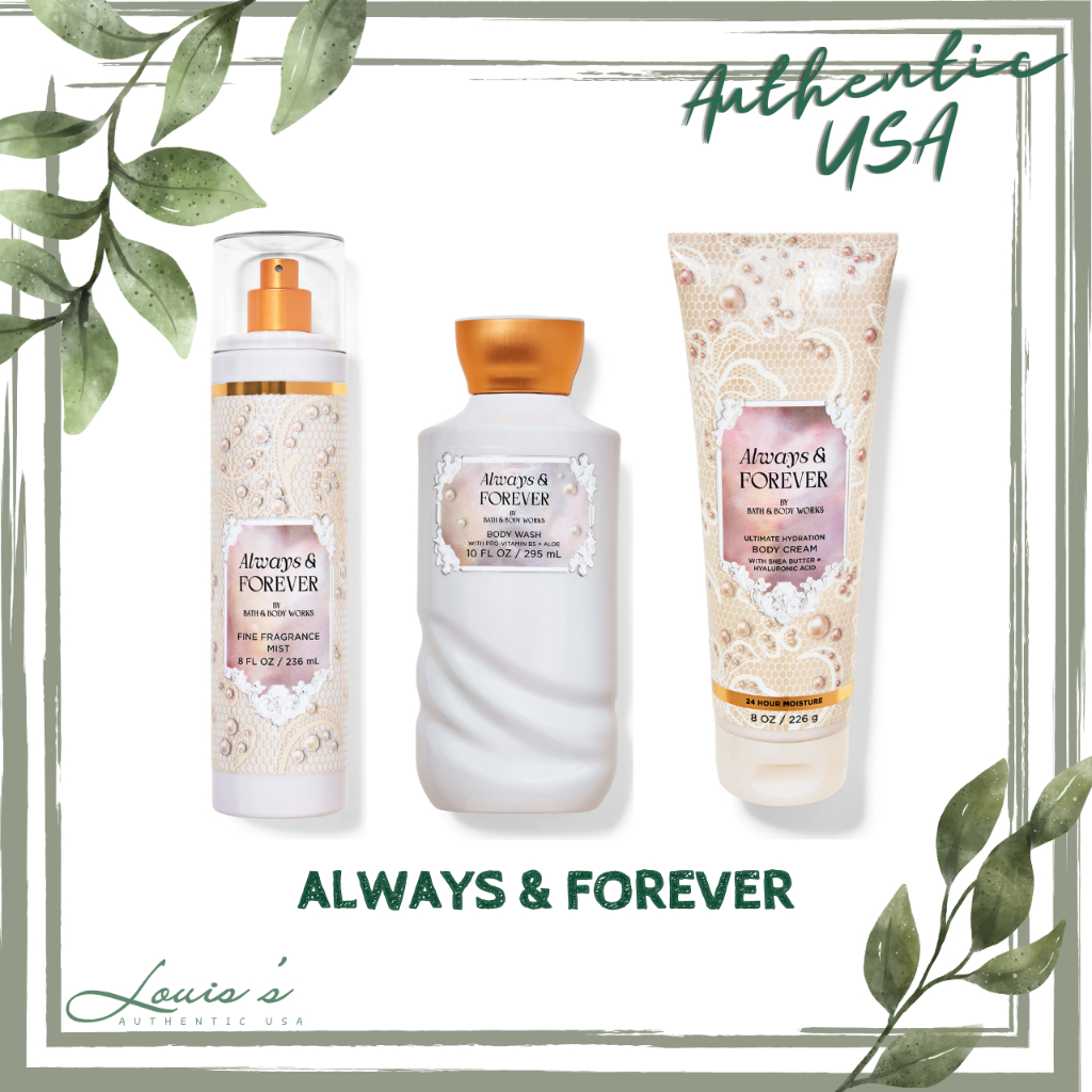 [ FULL ] Body mist ALWAYS FOREVER (hoa - gỗ) - Xịt thơm | Tắm | Lotion Bath Body Works Mỹ