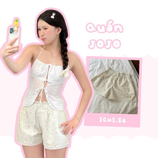 Jojo short - quần short kate hoa nhí - ICHI.SG