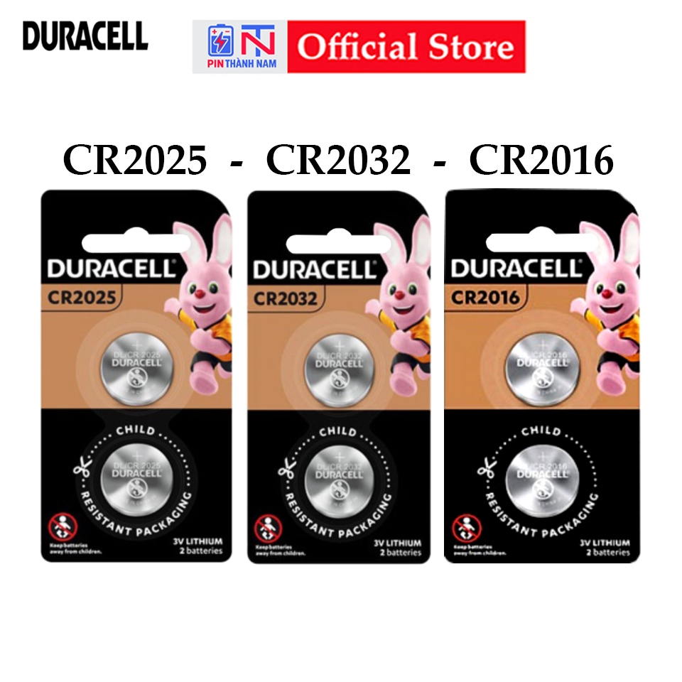 Pin Duracell CR2032 / CR2025 / CR2016 Cao Cấp Dung Lượng Cao - Hàng Chính Hãng